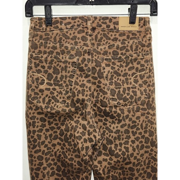 New! American Eagle Leopard Print Curvy Super High Rise Jegging, 2 - Picture 9 of 15